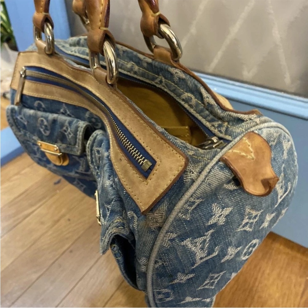 LOUIS VUITTON Denim Neo Speedy Monogram RARE - Picture 6 of 15